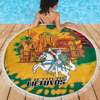 Lithuania Independence Day Beach Blanket Vytis Knight National Pride