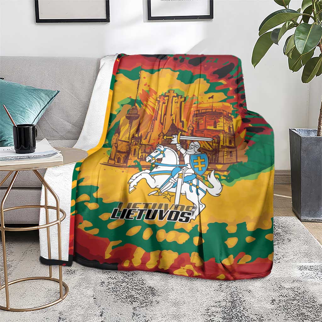 Lithuania Independence Day Blanket Vytis Knight National Pride