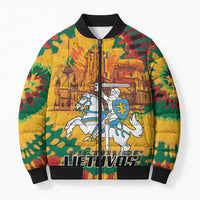 Lithuania Independence Day Bomber Puffer Jacket Vytis Knight National Pride