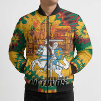 Lithuania Independence Day Bomber Puffer Jacket Vytis Knight National Pride