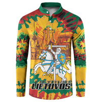 Lithuania Independence Day Button Sweatshirt Vytis Knight National Pride