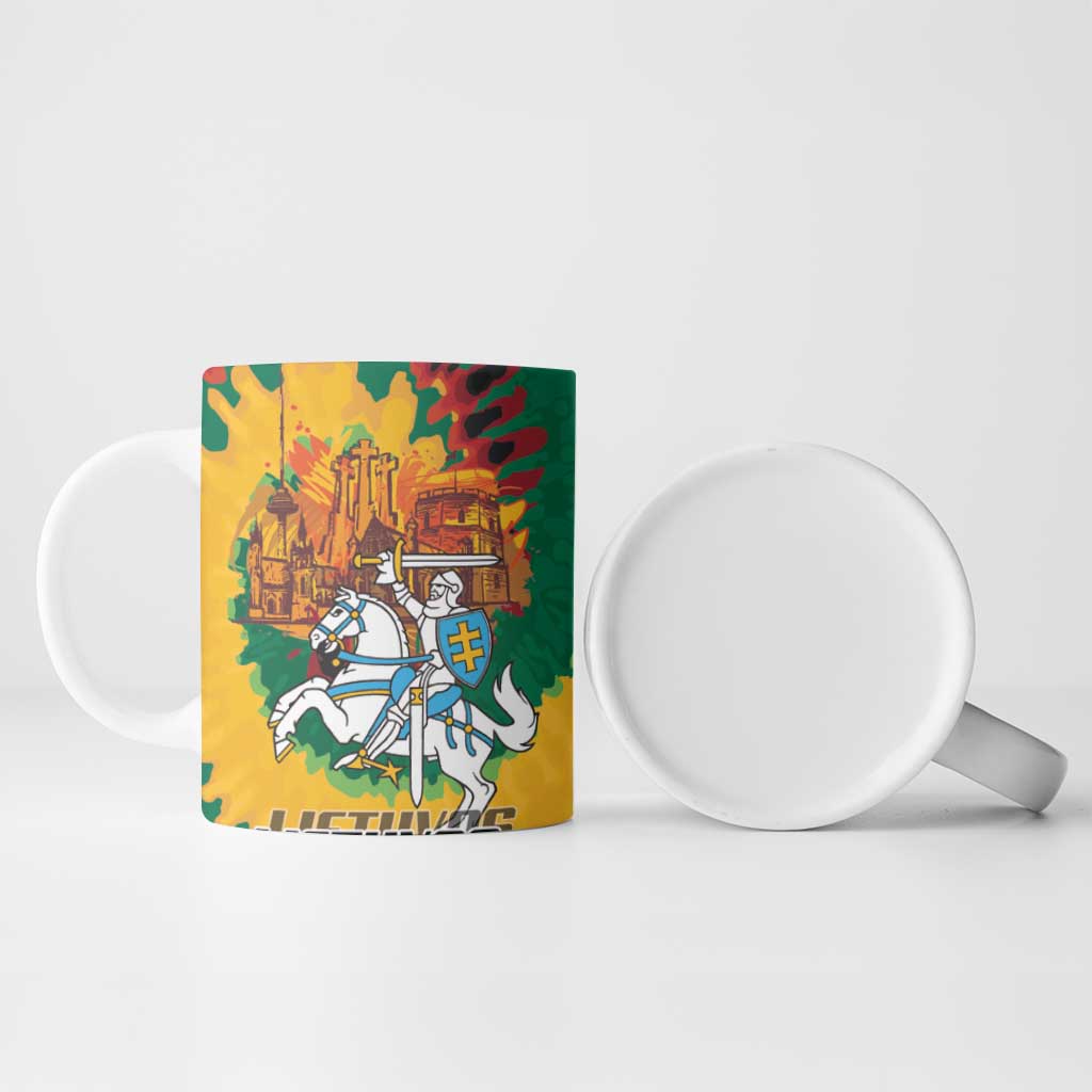 Lithuania Independence Day Ceramic Mug Vytis Knight National Pride