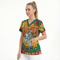 Lithuania Independence Day Scrub Top Vytis Knight National Pride