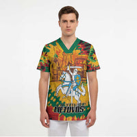 Lithuania Independence Day Scrub Top Vytis Knight National Pride