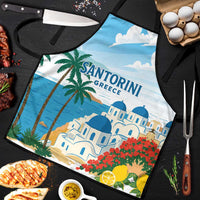 Greece Santorini Apron Greek Island Blue Dome Architecture Art