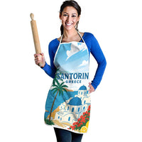 Greece Santorini Apron Greek Island Blue Dome Architecture Art