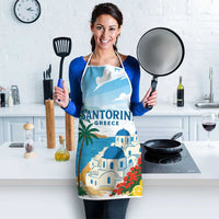 Greece Santorini Apron Greek Island Blue Dome Architecture Art
