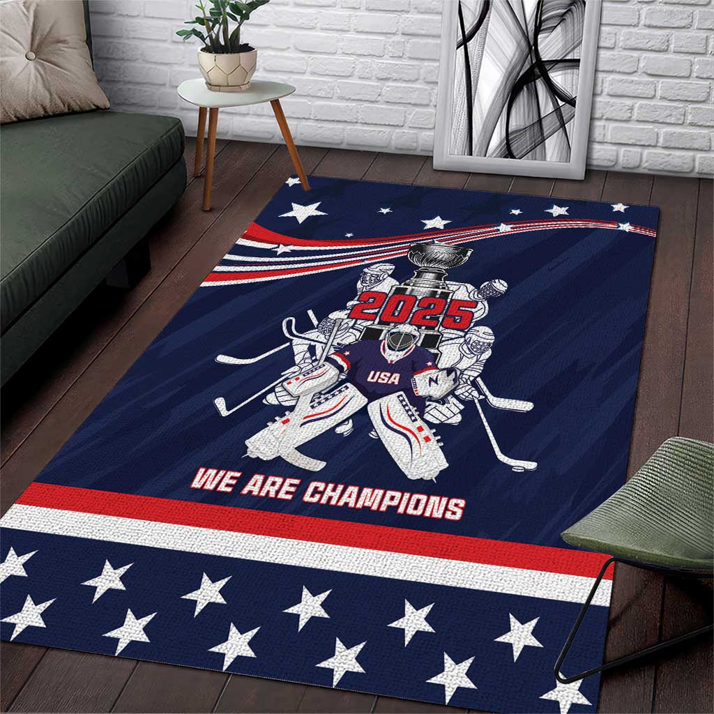 United States Ice Hockey Area Rug USA We Are Champions 2025