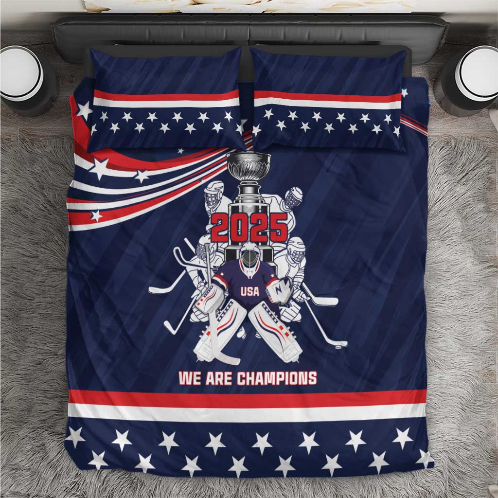 United States Ice Hockey Bedding Set USA We Are Champions 2025