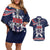 United States Ice Hockey Couples Matching Off Shoulder Short Dress and Hawaiian Shirt USA We Are Champions 2025