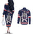 United States Ice Hockey Couples Matching Off The Shoulder Long Sleeve Dress and Long Sleeve Button Shirt USA We Are Champions 2025