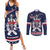 United States Ice Hockey Couples Matching Summer Maxi Dress and Long Sleeve Button Shirt USA We Are Champions 2025