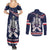 United States Ice Hockey Couples Matching Summer Maxi Dress and Long Sleeve Button Shirt USA We Are Champions 2025