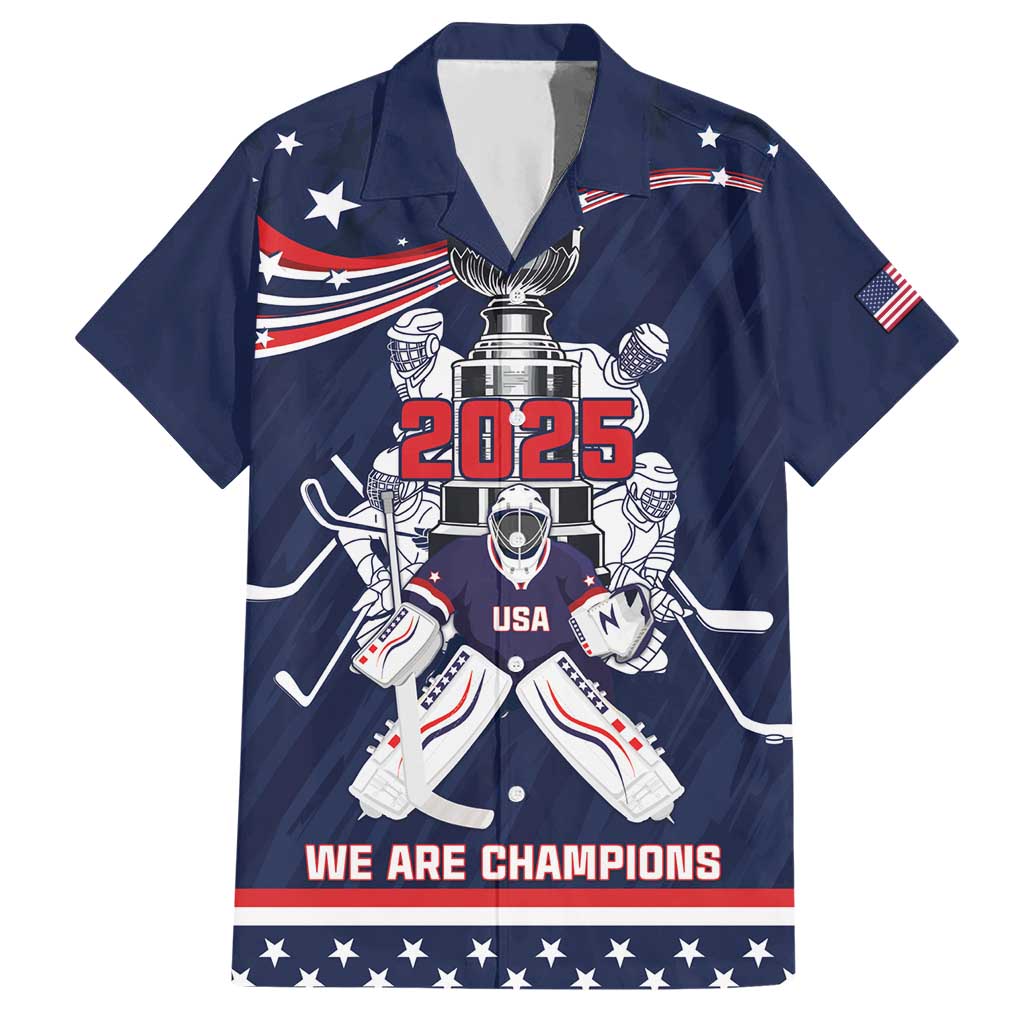 United States Ice Hockey Hawaiian Shirt USA We Are Champions 2025