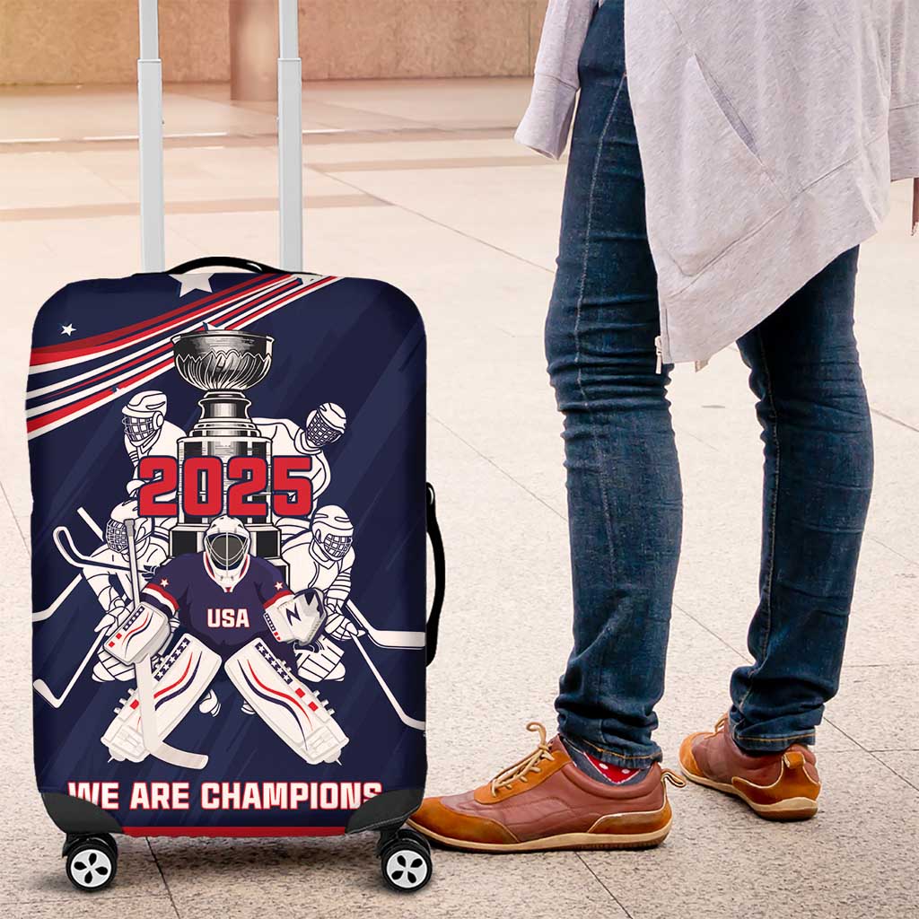 United States Ice Hockey Luggage Cover USA We Are Champions 2025