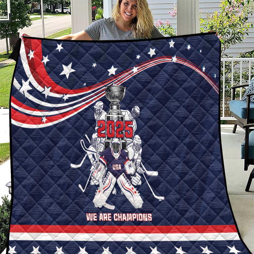 United States Ice Hockey Quilt USA We Are Champions 2025