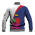 Furstentum Liechtenstein Baseball Jacket Kestrel With Alpine Rose Flower