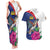 Furstentum Liechtenstein Couples Matching Tank Maxi Dress and Hawaiian Shirt Kestrel With Alpine Rose Flower