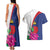 Furstentum Liechtenstein Couples Matching Tank Maxi Dress and Hawaiian Shirt Kestrel With Alpine Rose Flower