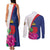 Furstentum Liechtenstein Couples Matching Tank Maxi Dress and Long Sleeve Button Shirt Kestrel With Alpine Rose Flower