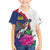 Furstentum Liechtenstein Family Matching Off Shoulder Short Dress and Hawaiian Shirt Kestrel With Alpine Rose Flower