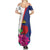 Furstentum Liechtenstein Family Matching Summer Maxi Dress and Hawaiian Shirt Kestrel With Alpine Rose Flower