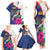 Furstentum Liechtenstein Family Matching Tank Maxi Dress and Hawaiian Shirt Kestrel With Alpine Rose Flower