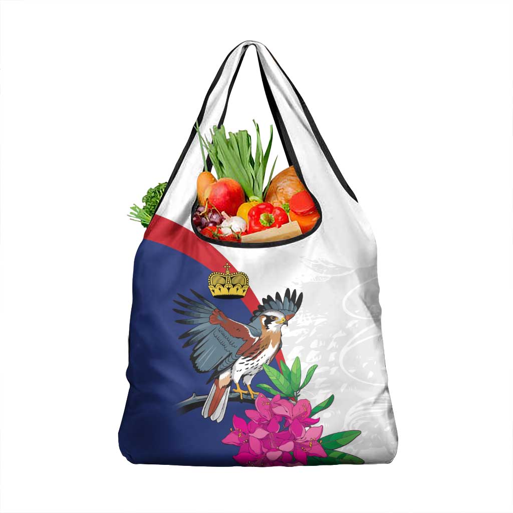 Furstentum Liechtenstein Grocery Bag Kestrel With Alpine Rose Flower