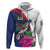 Furstentum Liechtenstein Hoodie Kestrel With Alpine Rose Flower