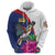 Furstentum Liechtenstein Hoodie Kestrel With Alpine Rose Flower