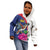 Furstentum Liechtenstein Kid Hoodie Kestrel With Alpine Rose Flower