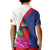 Furstentum Liechtenstein Kid Polo Shirt Kestrel With Alpine Rose Flower