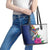 Furstentum Liechtenstein Leather Tote Bag Kestrel With Alpine Rose Flower