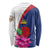 Furstentum Liechtenstein Long Sleeve Shirt Kestrel With Alpine Rose Flower