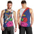 Furstentum Liechtenstein Men Tank Top Kestrel With Alpine Rose Flower