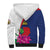 Furstentum Liechtenstein Sherpa Hoodie Kestrel With Alpine Rose Flower