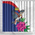 Furstentum Liechtenstein Shower Curtain Kestrel With Alpine Rose Flower