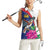 Furstentum Liechtenstein Women Sleeveless Polo Shirt Kestrel With Alpine Rose Flower