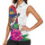 Furstentum Liechtenstein Women Sleeveless Polo Shirt Kestrel With Alpine Rose Flower