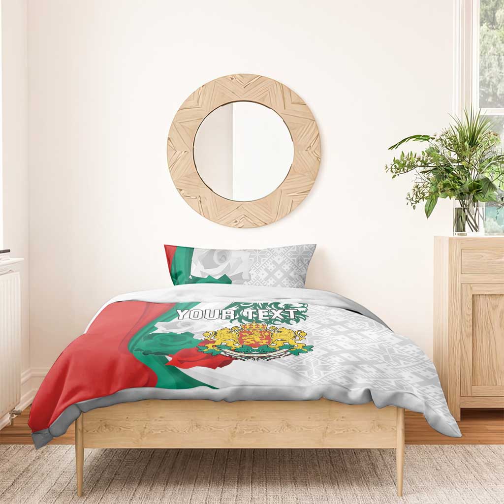 Personalized Bulgaria Independence Day Bedding Set Suedinenieto Pravi Silata Folk Pattern