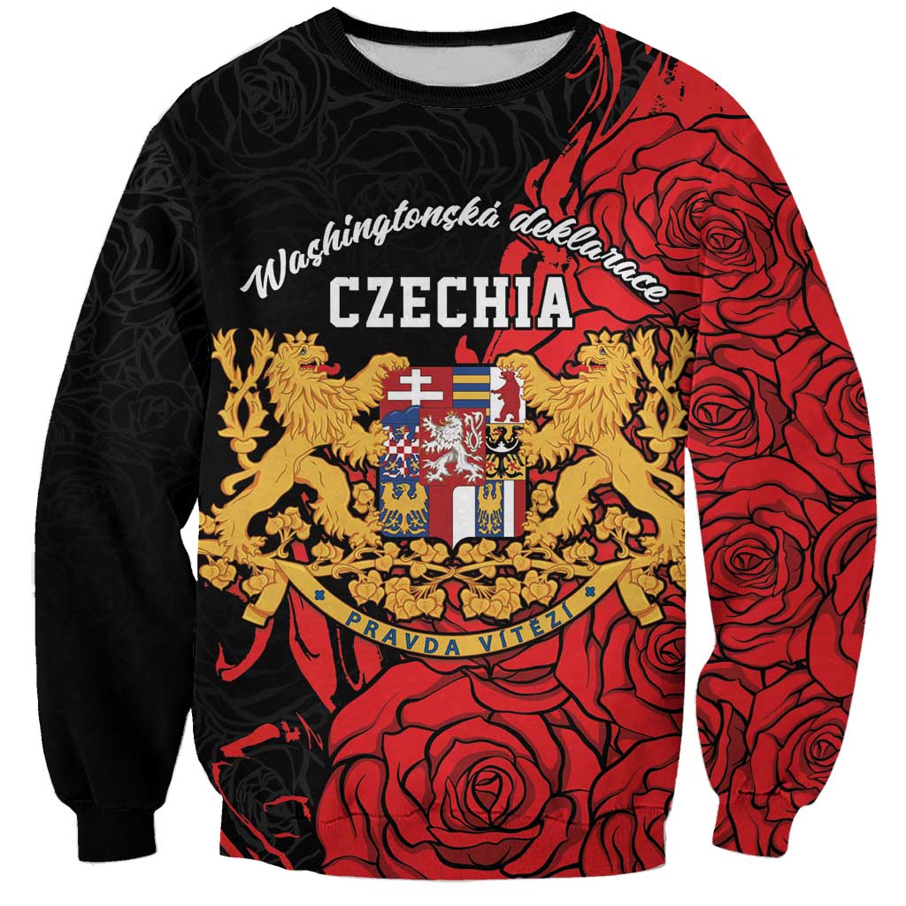 Personalized Czech Republic Independence Day Sweatshirt Washingtonska deklarace