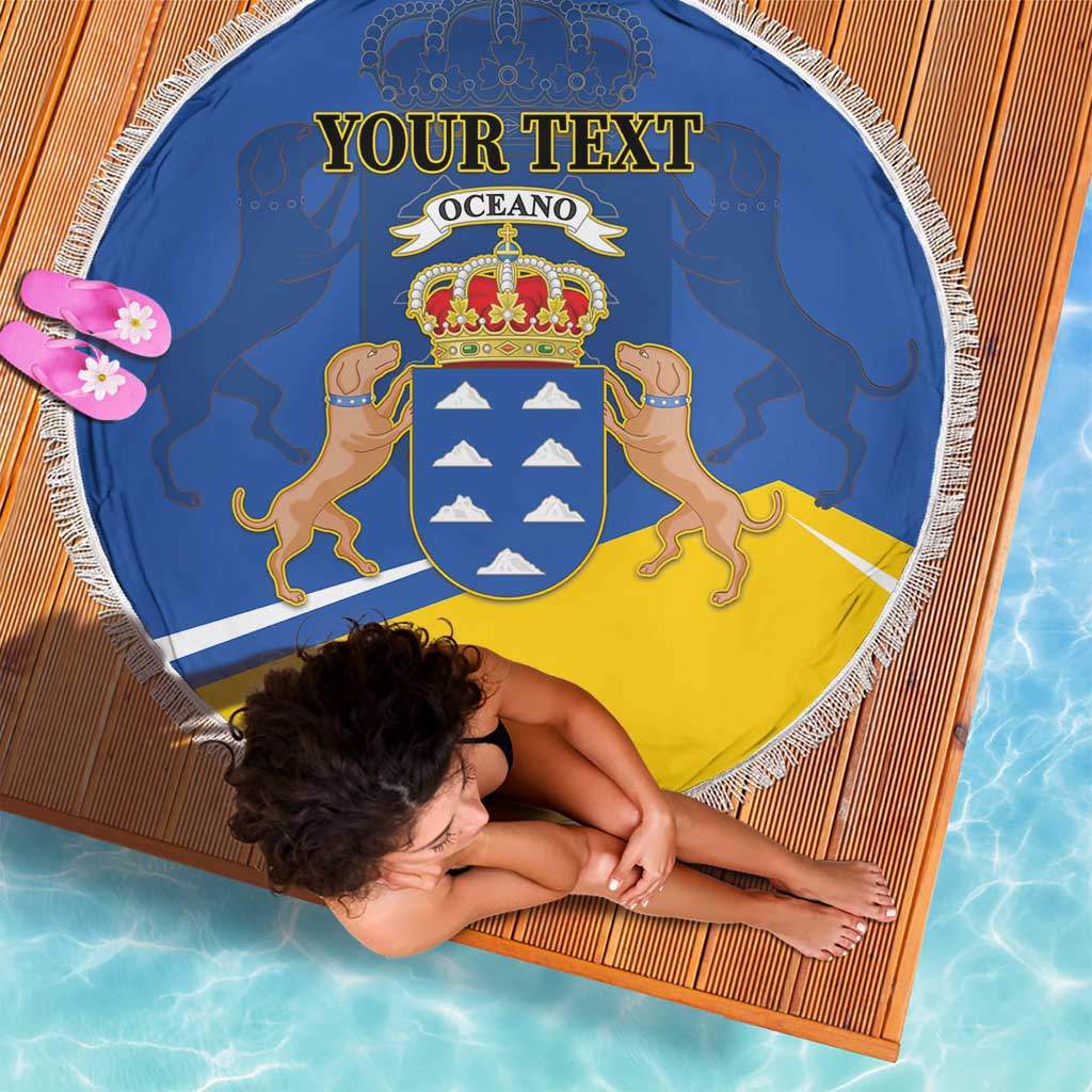 Personalized Dia de Canarias Beach Blanket Las Islas Afortunadas