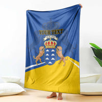 Personalized Dia de Canarias Blanket Las Islas Afortunadas