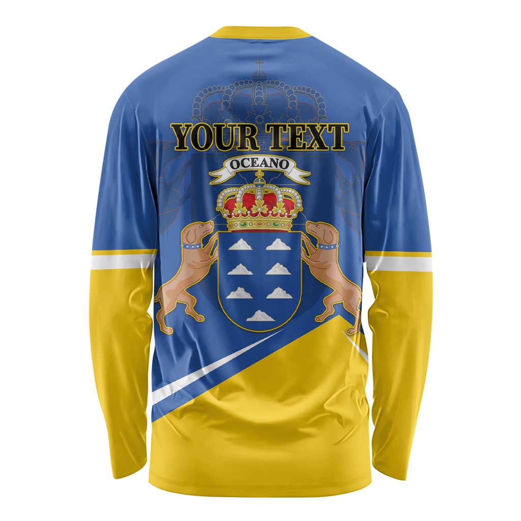 Personalized Dia de Canarias Long Sleeve Shirt Las Islas Afortunadas