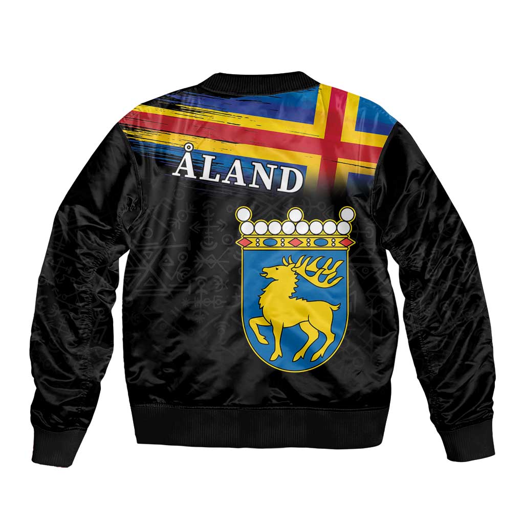 Happy Aland's Autonomy Day Bomber Jacket Coat Of Arms