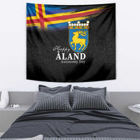 Happy Aland's Autonomy Day Tapestry Coat Of Arms