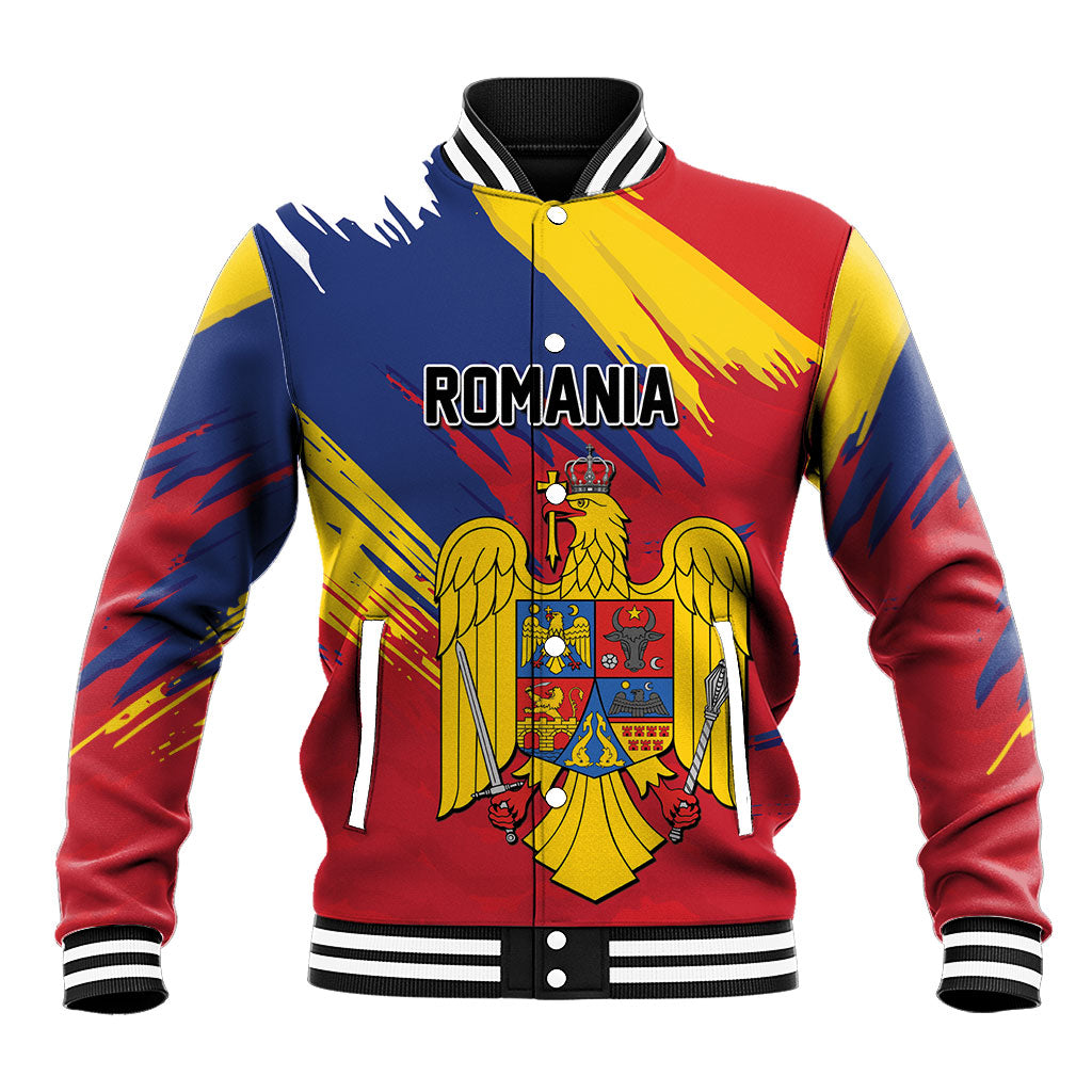 Personalized Romania Flag Day Baseball Jacket Royal Eagle Patriotic Heritage