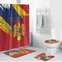 Personalized Romania Flag Day Bathroom Set Royal Eagle Patriotic Heritage