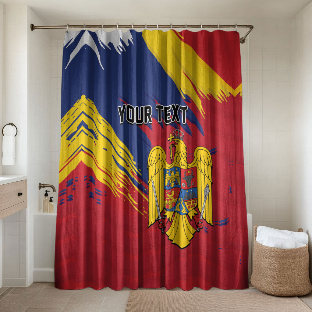 Personalized Romania Flag Day Bathroom Set Royal Eagle Patriotic Heritage