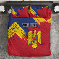 Personalized Romania Flag Day Bedding Set Royal Eagle Patriotic Heritage